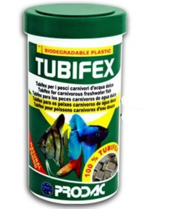 Prodac Tubifex 250 ml 25 Gr alimento naturale al 100 %