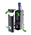 Tunze Comline® Streamfilter 3163 filtro / schiumatoio interno e/o esterno da sump per acquari fino a 400 LT