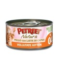 Petreet - Natura Le Vellutate Kitten con Pollo e Latte di Capra 60 gr.