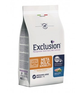 Exclusion Diet Metabolic & Mobility Medium/Large Breed con Maiale e Fibre 12 kg per cani