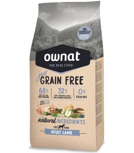 Ownat Grain free Just per cani adulti all'agnello kg.3