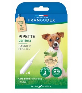Francodex pipette barriera per cani inferiori a 15 kg