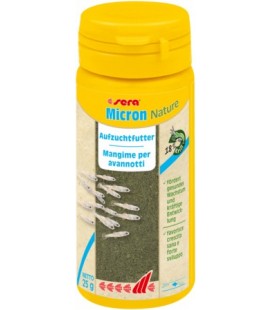 Sera Micron Nature 50 ml/25 gr mangime in polvere per la crescita