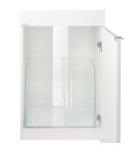 AQPet Kit Acquario Kubic 50 bianco con supporto in vetro extra chiaro
