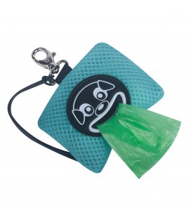 Treponti Dispenser porta sacchetti igienici Happy Face con faccina Neon verde