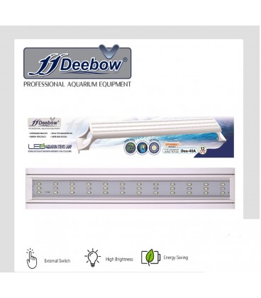Deebow DEE-40A Plafoniera Nera LED per acquari (12W) (40cm-45cm)