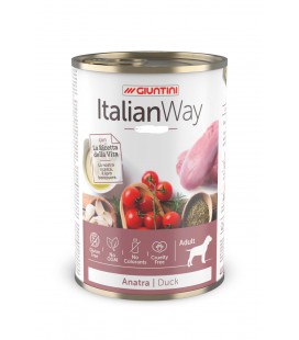 Italian Way dog adult medium/max delicate anatra lattina 400g