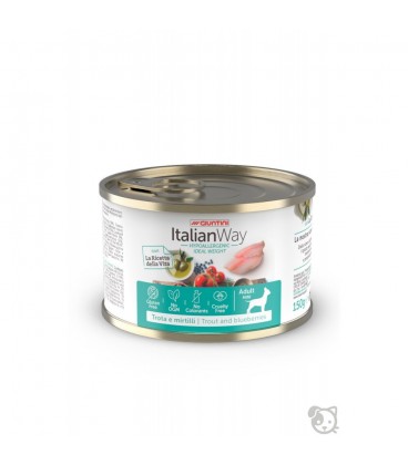 ItalianWay Dog Hypoallergenic Ideal Weight Adult - Trota E Mirtillo - 150g